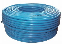 PVC-merevített tömlő, 8x13, 25 bar, világoskék