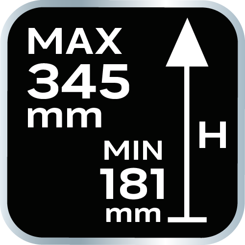 Hidraulična dizalica 2 t, 180-345 mm 10-450