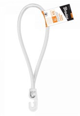 Upevňovacia guma s háčikom 18cm 25ks White PVC BUNGEE
