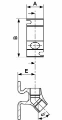 Fali csatlakozó 1/2" 9ALRMF12112