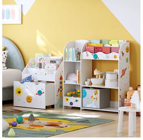 Regal za igrače 70x62,5x29,5cm Vesolje