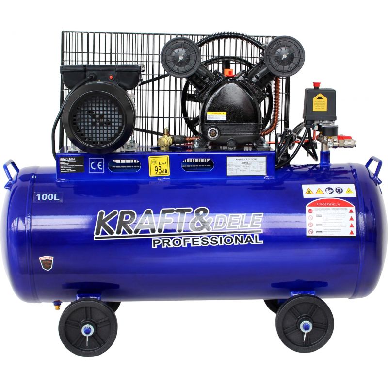 100L uljem podmazani kompresor s 2 klipa, 230V, KD4054