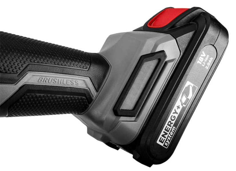 Akumulatorska kutna brusilica bez četkica Energy+ 18V, Li-Ion, disk 125mm, bez baterije 58G026