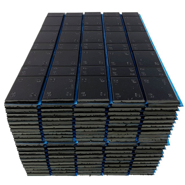 Samolepicí závaží Edgy Slim 60g pasek (5g/10g) 50ks Black