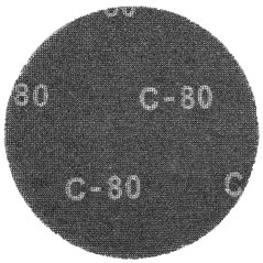 Granule de șlefuit cu Velcro, 225 mm, K80, pentru polizor 59G260,10 buc. 55H744