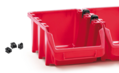 Plastični zaboji 198x118x84mm Red 5ks