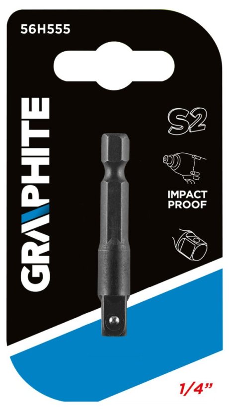Adapter sa 1/4" HEX na 1/4" QUADRAT 56H555