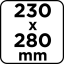 Csiszolópapír 230 x 280 mm, P24 58T340