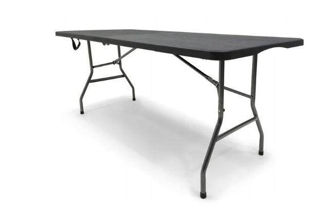 Klappbarer Catering-Tisch 240cm schwarz