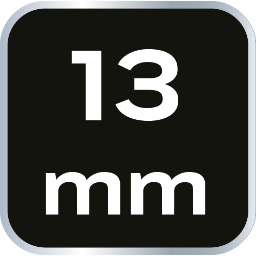 12 élű, meghosszabbított, 1/2", 13 mm-es csupasz dugókulcs 08-072