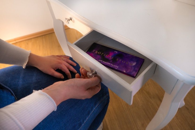 Fésülködő asztal Princess WHITE