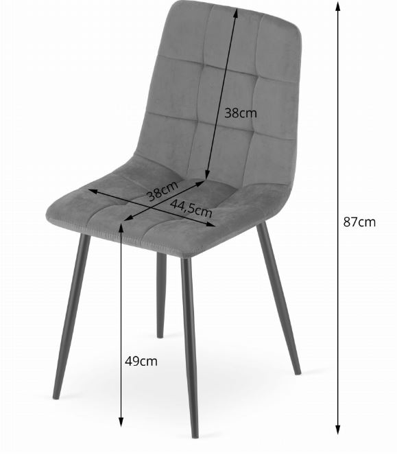 Bársony étkezőszék Smaragd Luxury