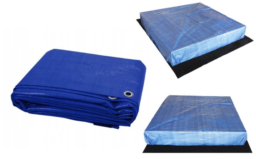 Sandkasten mit Bänken 120cm + Abdeckung + Agrotextil SUN