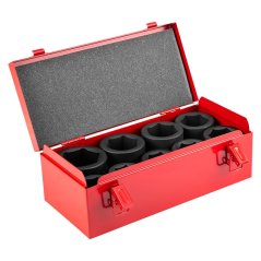 Steckschlüsselsatz 1", 27-50 mm, 9-teilig 12-105