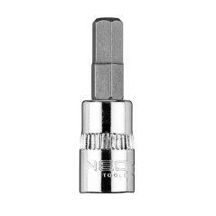 Šestkotnik H6 na 1/4" nastavku, kratek, 37 mm 10-313