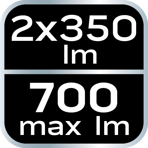 Akkumulátoros műhelylámpa 2x350 lm SMD 99-047
