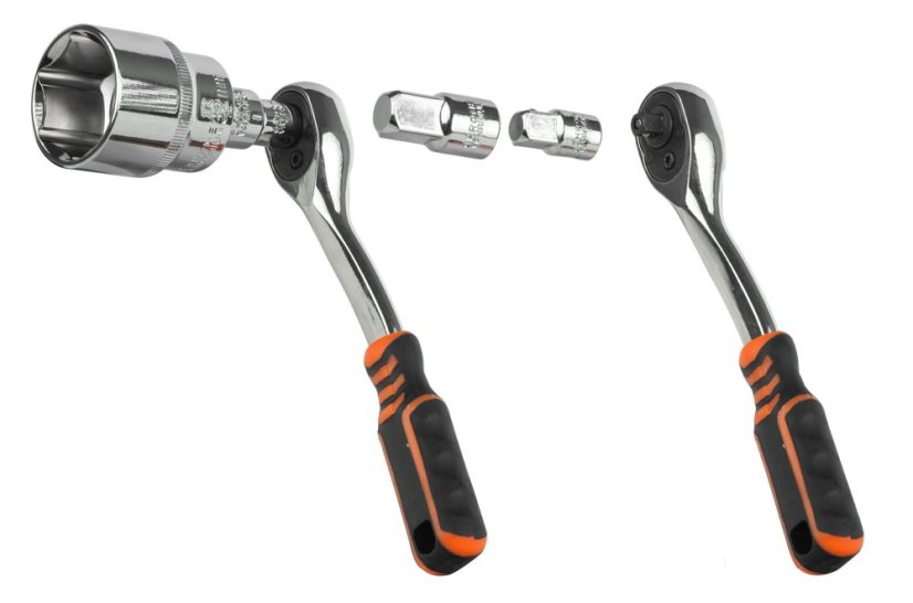 Gola set od 163 nasadnih ključeva 1/2", 1/4", 3/8" CrV Professional