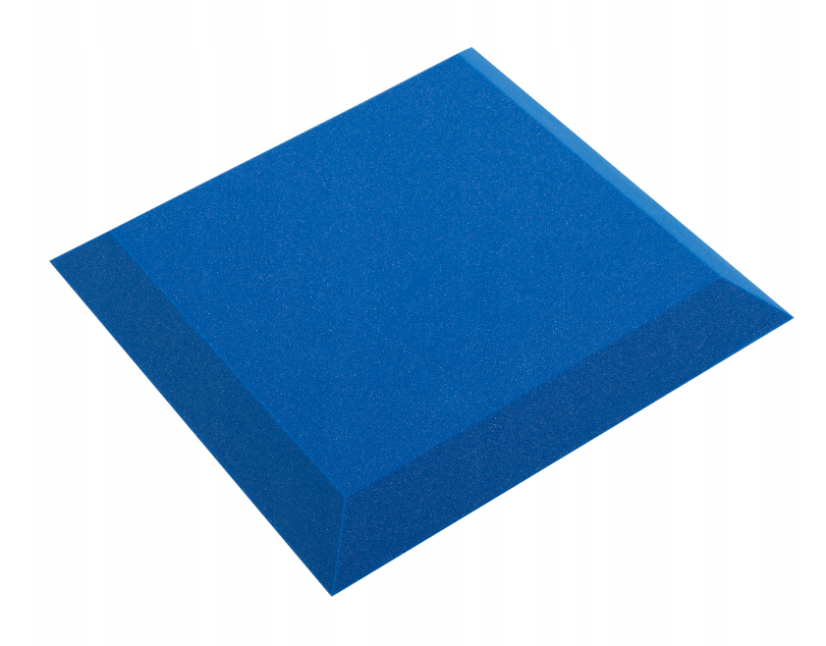 Akustický panel trapéz 50x50cm, tloušťka 5cm, modrý