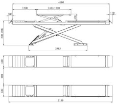 Ножична подемна платформа с детектор за луфт SL 450 LTPD 4.5T