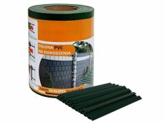 Засенчващо фолио за огради 19cm x 35m 450g/m2 Зелено + щипки 24pcs