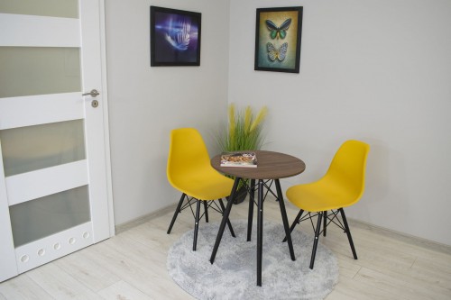 Kör asztal ANELLO Dark Ash 60cm