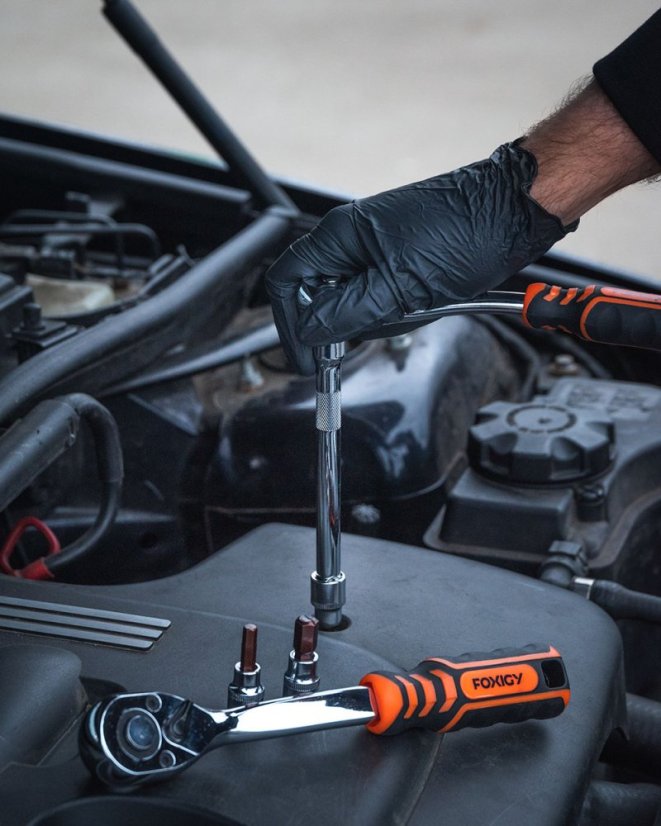 Gola set od 163 nasadnih ključeva 1/2", 1/4", 3/8" CrV Professional