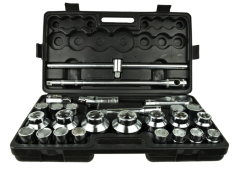 Garnitura nasadnih ključev 3/4″ – GEKO G10115, 26 kosov, 21–65 mm, 6‑stranska