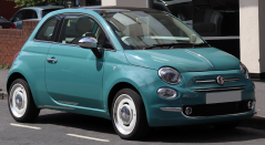 Könyökfekvő Fiat 500 2016- - Armster 2, szürke, öko-bőr