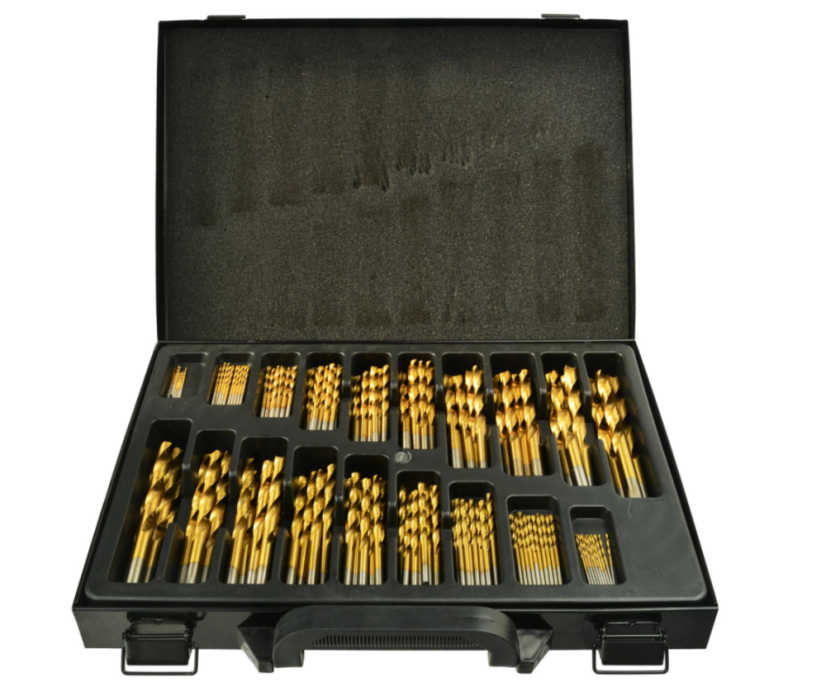 Satz HSS-Metall-Bohrer 170 Stück beschichtet mit Titan