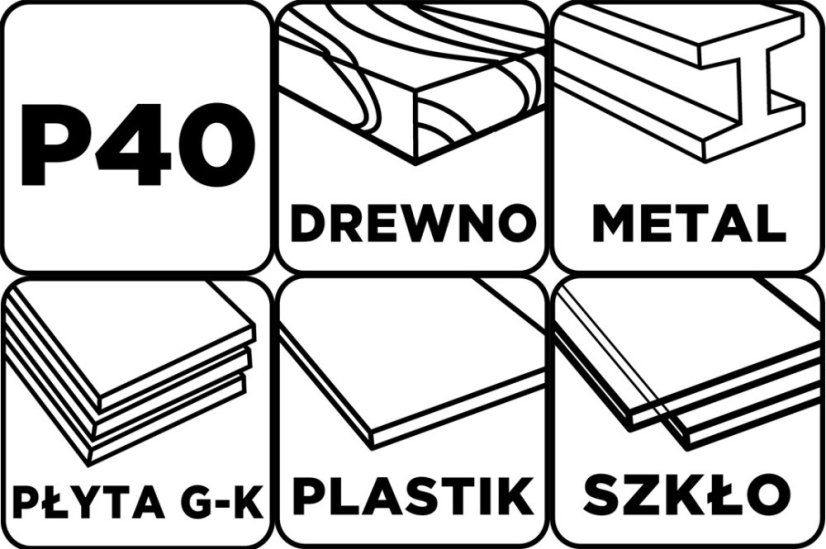 Csiszolópapír 115 x 280 mm, P40 58T150