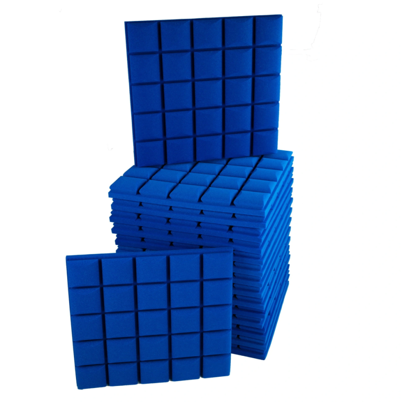 Akusztikai panel - kocka 50x50x5cm kék