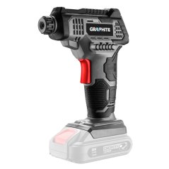 Akumulatorski kompresor Graphite Energy+ 18V, model 58G041 – 100PSI (7bar), LCD zaslon, LED svetilka, brez baterije