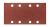 Brusni papir 93x185 mm, K80, 5 kom s rupama