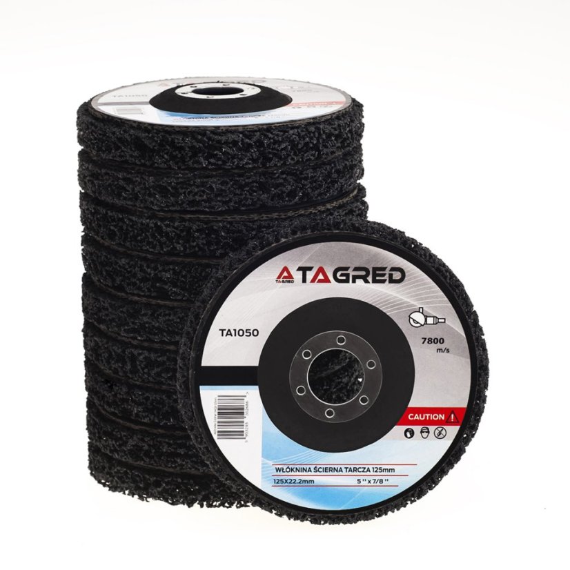 Brusna ploča, brusna ploča Ploča od netkanog materijala, vlakna crna 125x22 mm, crna, tvrda TA1050