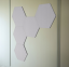 Akustična ploča heksagon 50x50 cm, debljina 3 cm, svijetlosiva