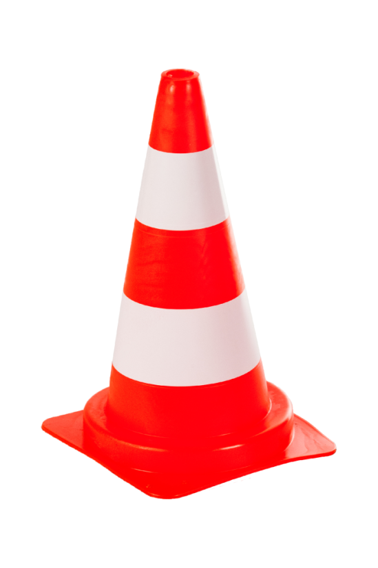 Verkehrsleitkegel elastisch PVC 75cm