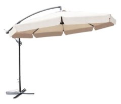 Összecsukható kerti napernyő - krém színű 350 cm