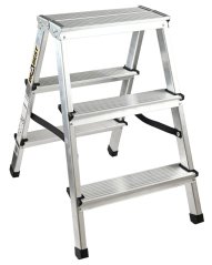 Doppelseitige Aluminiumtritte groß bis 125kg