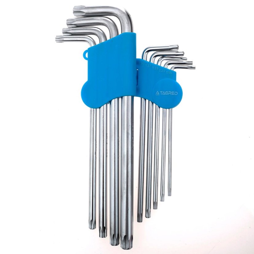 Chei hexagonale HEX TORX SECURITY T10-T50 mm, 9 bucăți TA1048