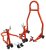 Set de 2 suporturi pentru motocicletă, față/spate, 450 kg