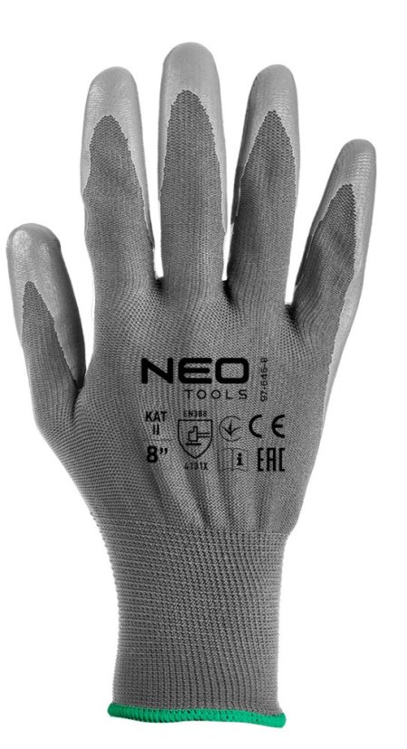Arbeitshandschuhe, Polyester mit PU-Beschichtung, 4131X, Größe 8 97-646-8