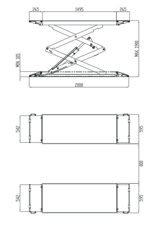 Škarasta dizalica SL S32 3t 400V