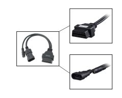 OBDII redukcia - PSA 3pin V2, Fiat 3pin