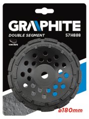 Dijamantna brusna ploča, 180 x 22,2 x 5 mm, dvostruki segment 57H888