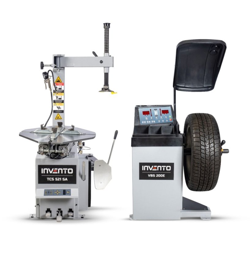 TCS 521 SA gumiabroncs-leválasztó + VBS 200E kiegyensúlyozó