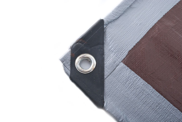 Abdeckplane silber-braun 2x4 m 210 g/m2