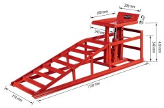 Nájezdová rampa s hydraulickým zvedákem 2T 1ks