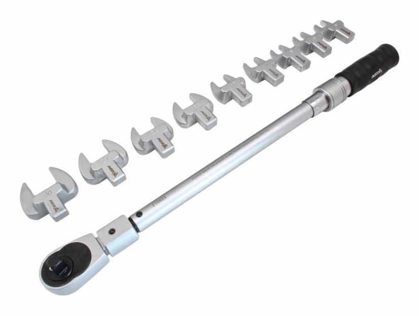 Nyomatékkulcs 1/2" 40-210Nm villás adapterekkel A-TC210