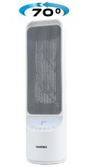 Stĺpový keramický ohrievač s diaľkovým ovládaním, otočný, LCD, 2000 W TA932