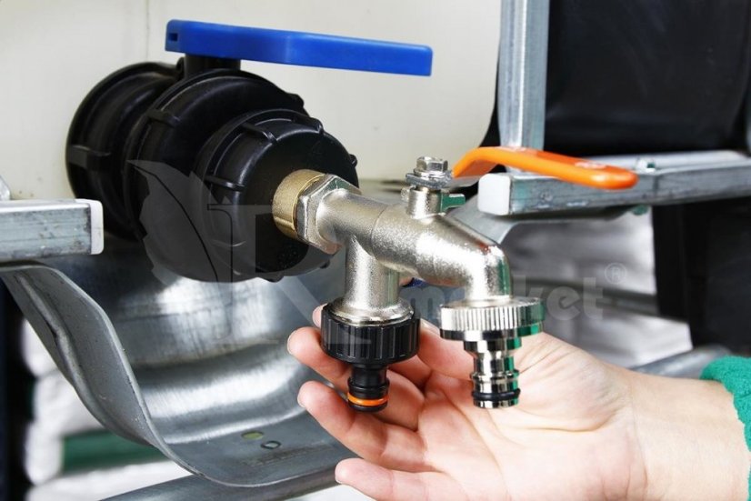 Robinet mecanic pentru rezervor IBC pentru container 1000l 61 mm PKR3 / 4 "cu cuplare rapidă